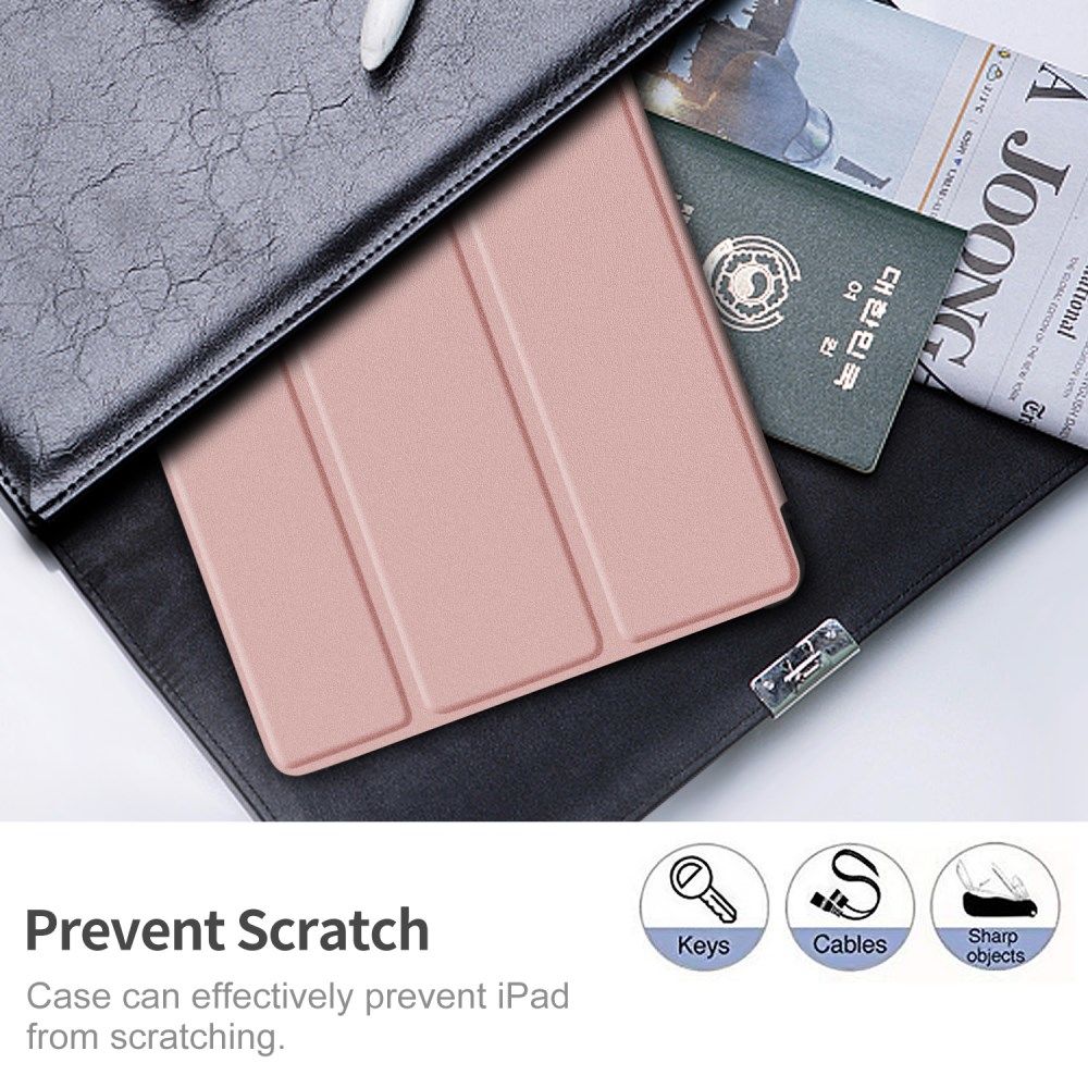 Lenovo Tab M10 Plus / FHD Plus Hoes Tri-Fold Book Case Roze afbeelding 4