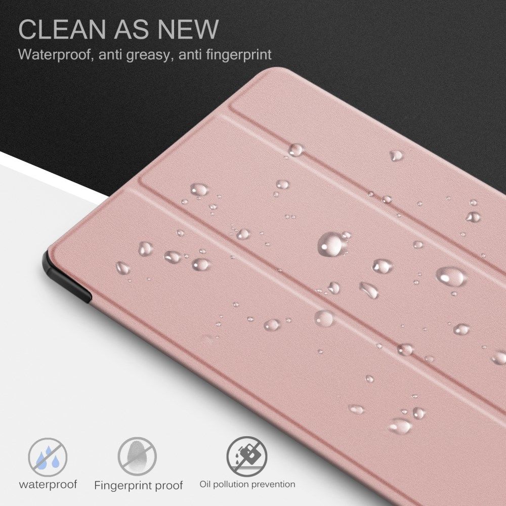 Lenovo Tab M10 Plus / FHD Plus Hoes Tri-Fold Book Case Roze afbeelding 10