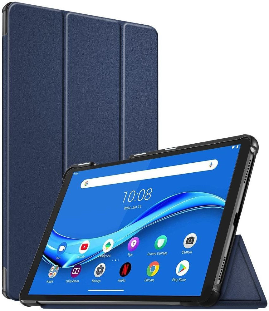 Lenovo Tab M10 Plus / FHD Plus Hoes Book Case Tri-Fold Donker Blauw afbeelding 11