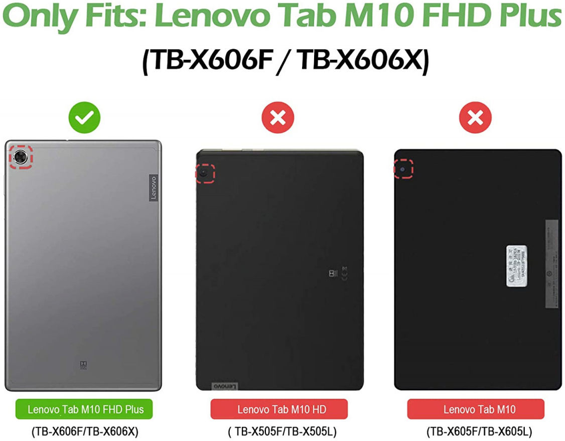 Lenovo Tab M10 Plus / FHD Plus Hoes Book Case met Standaard Bruin afbeelding 3