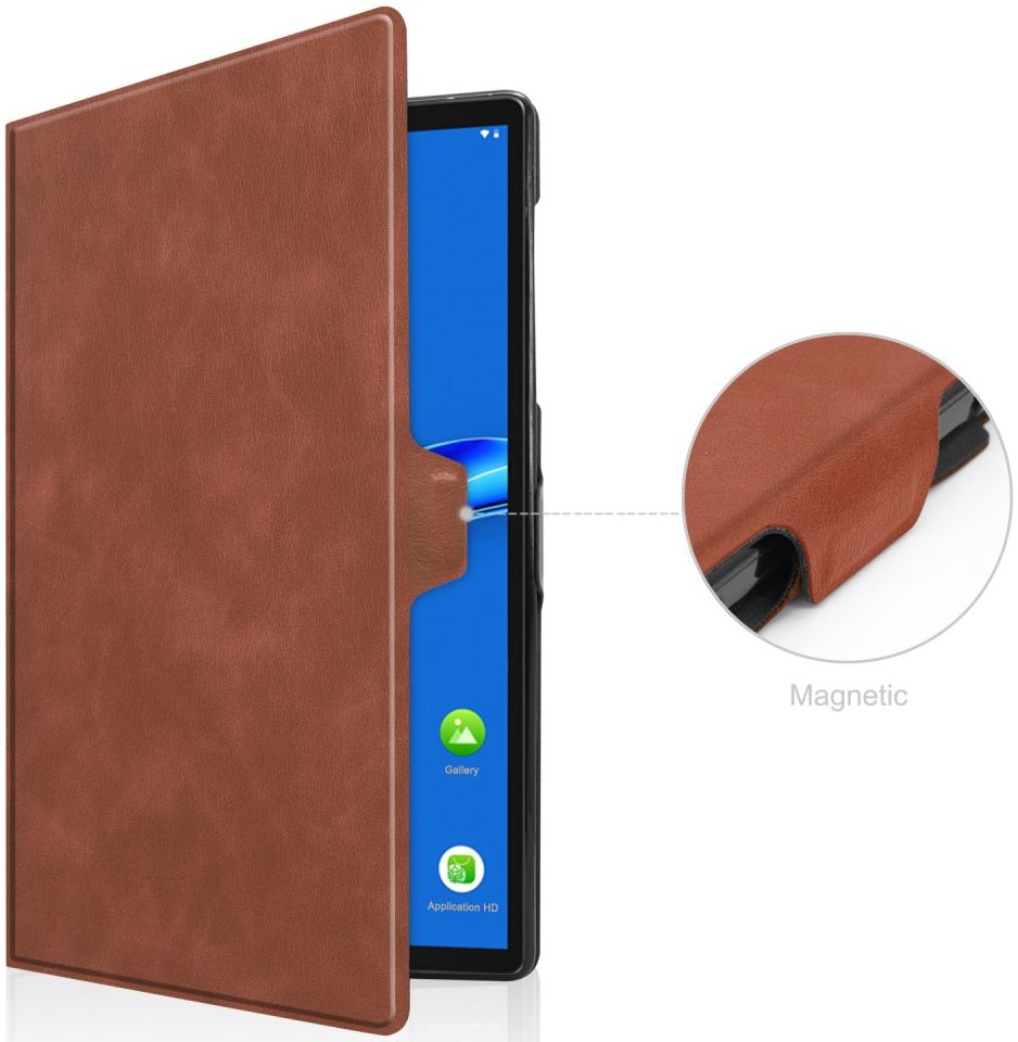Lenovo Tab M10 Plus / FHD Plus Hoes Book Case met Standaard Bruin afbeelding 8