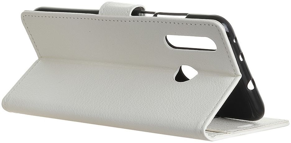 Alcatel 1S 2020 / 3L 2020 Litchi Skin Portemonnee Hoesje Wit afbeelding 4