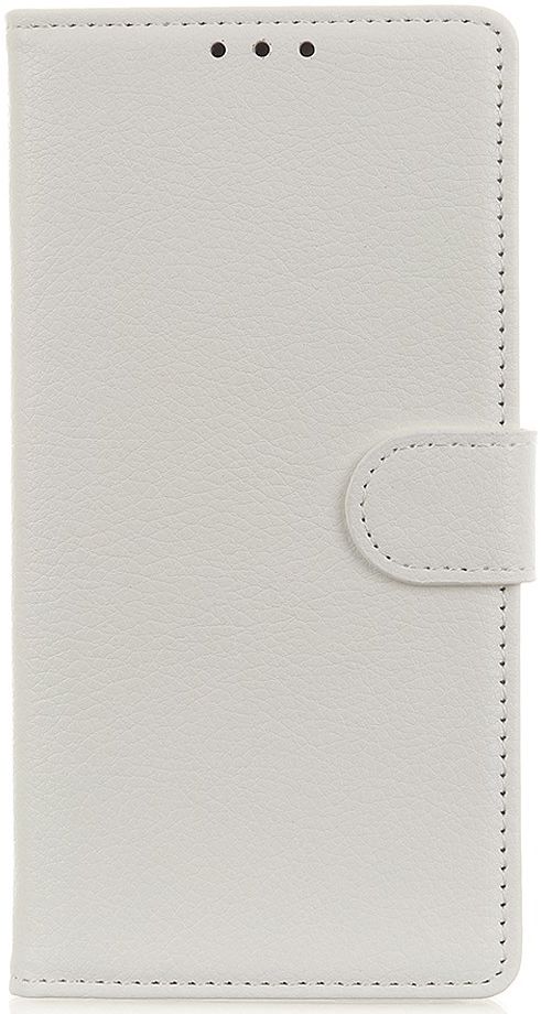 Alcatel 1S 2020 / 3L 2020 Litchi Skin Portemonnee Hoesje Wit afbeelding 2