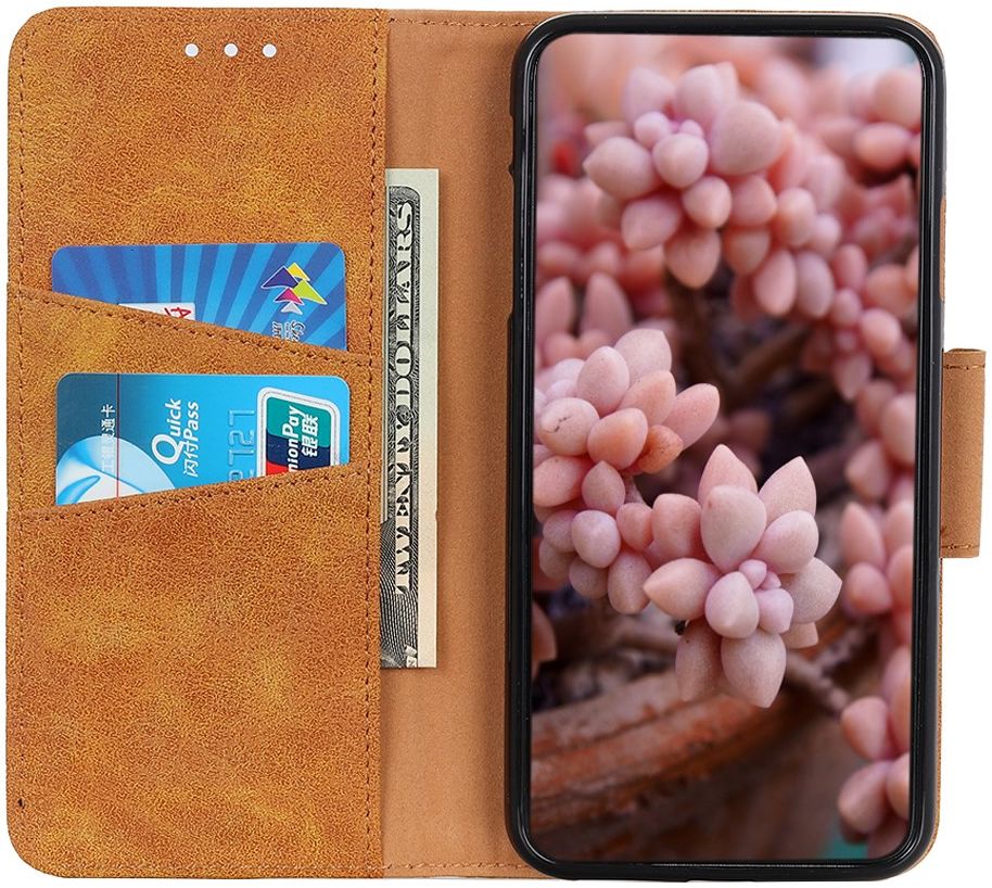 Oppo Find X2 Pro Hoesje Portemonnee Splitleer Bruin afbeelding 1