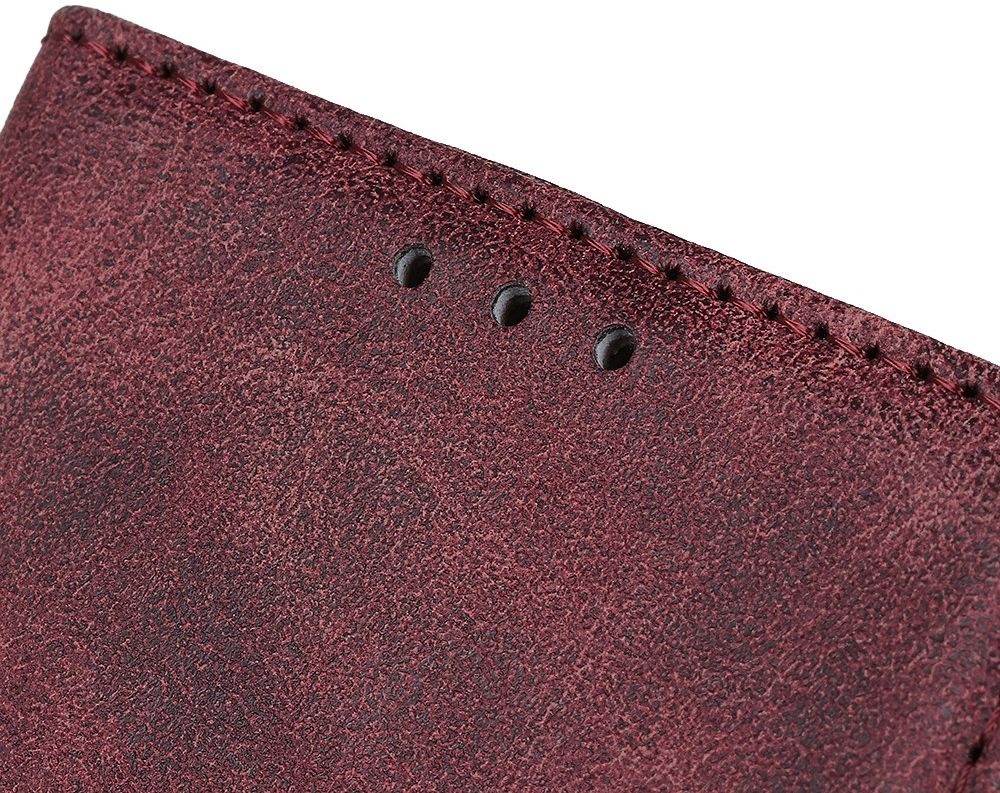 Oppo Find X2 Pro Hoesje Portemonnee Splitleer Rood afbeelding 10