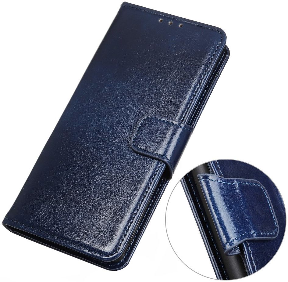 Oppo Find X2 Hoesje Portemonnee Kunstleer met Standaard Blauw afbeelding 8