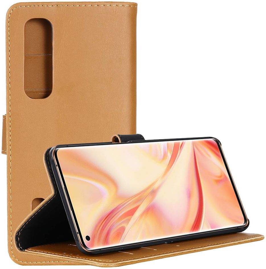 Oppo Find X2 Pro Hoesje Portemonnee Kunstleer met Standaard Bruin afbeelding 9