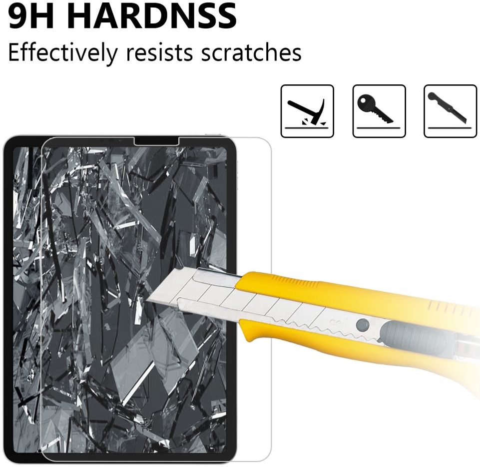 Apple iPad Pro 11 (2018/2020/2021) Tempered Glass 9H Screen Protector afbeelding 3
