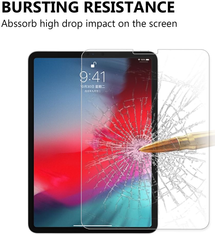Apple iPad Pro 11 (2018/2020/2021) Tempered Glass 9H Screen Protector afbeelding 4