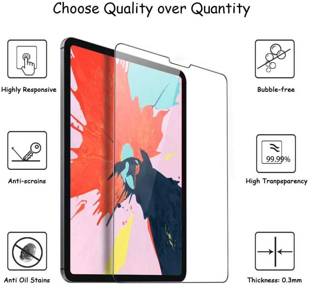 Apple iPad Pro 12.9 Tempered Glass Screen Protector afbeelding 4