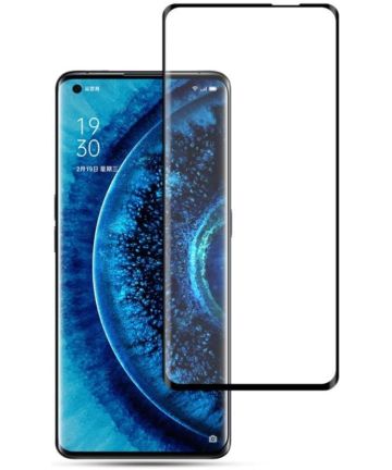 Oppo Find X2 (Pro) Tempered Glass Screen Protector Zwart Screen Protectors