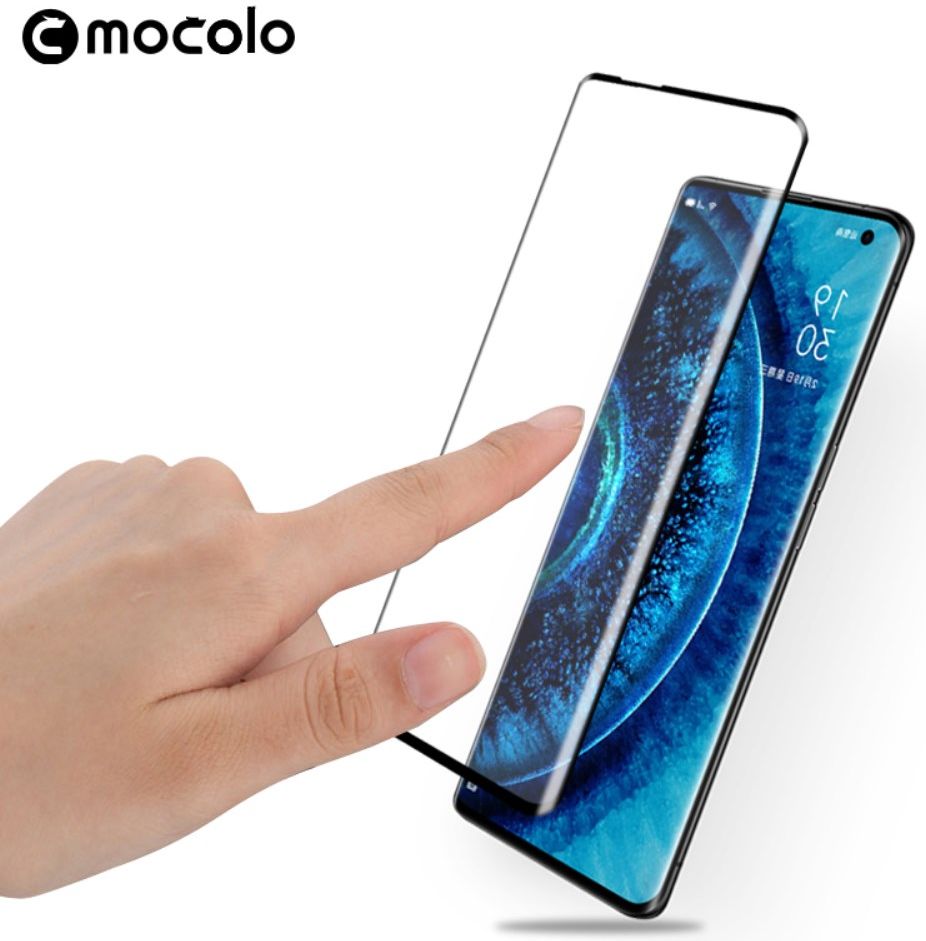 Oppo Find X2 (Pro) Tempered Glass 3D Screen Protector Zwart afbeelding 5