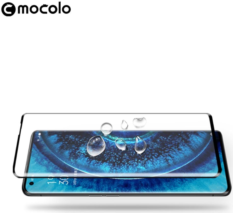 Oppo Find X2 (Pro) Tempered Glass 3D Screen Protector Zwart afbeelding 6