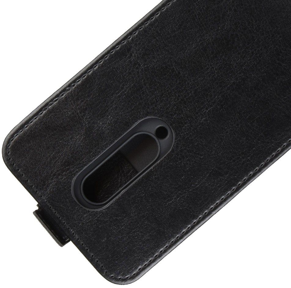 OnePlus 8 Hoesje Verticaal Flip Zwart afbeelding 3