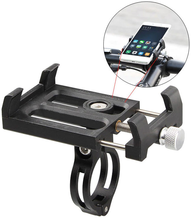 GUB G84 Universele Plastic Telefoonhouder voor Fiets Zwart afbeelding 7