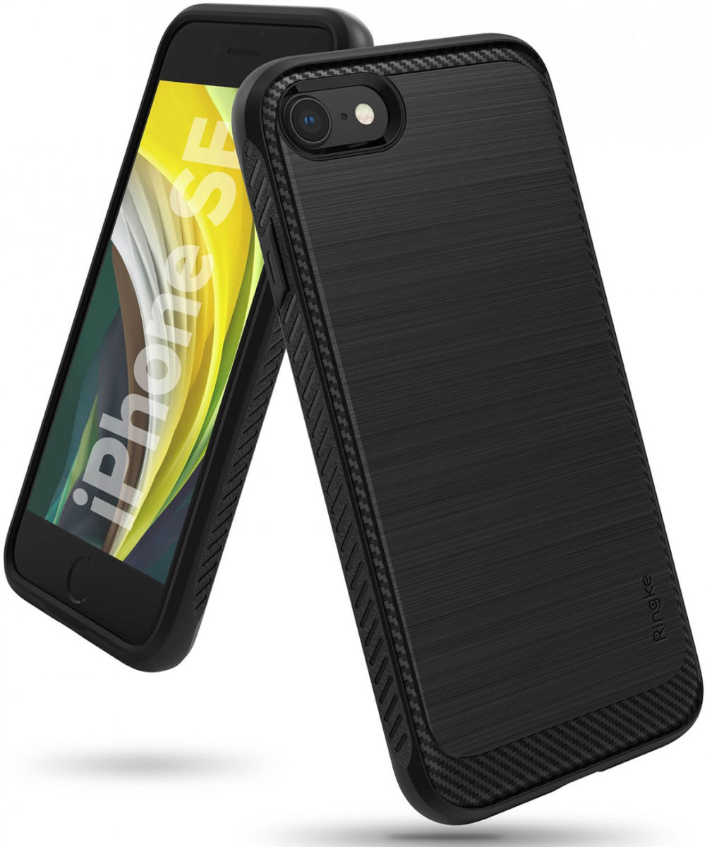 Ringke Onyx iPhone SE (2020/2022) / 8 / 7 Hoesje Flexibel TPU Zwart afbeelding 13