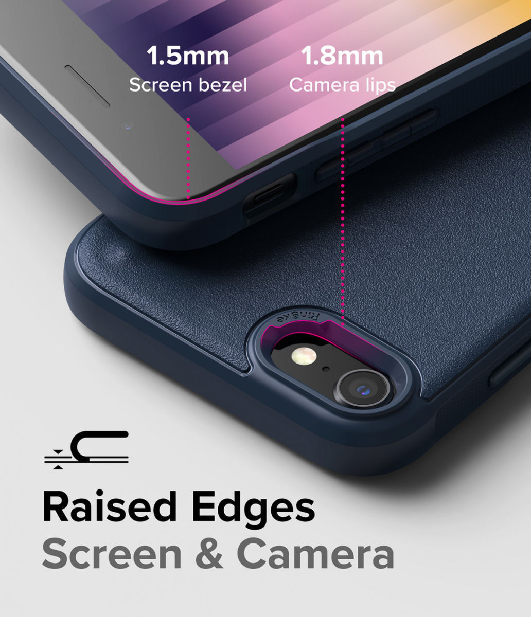 Ringke Onyx iPhone SE (2020/2022) / 8 / 7 Hoesje Flexibel TPU Zwart afbeelding 4