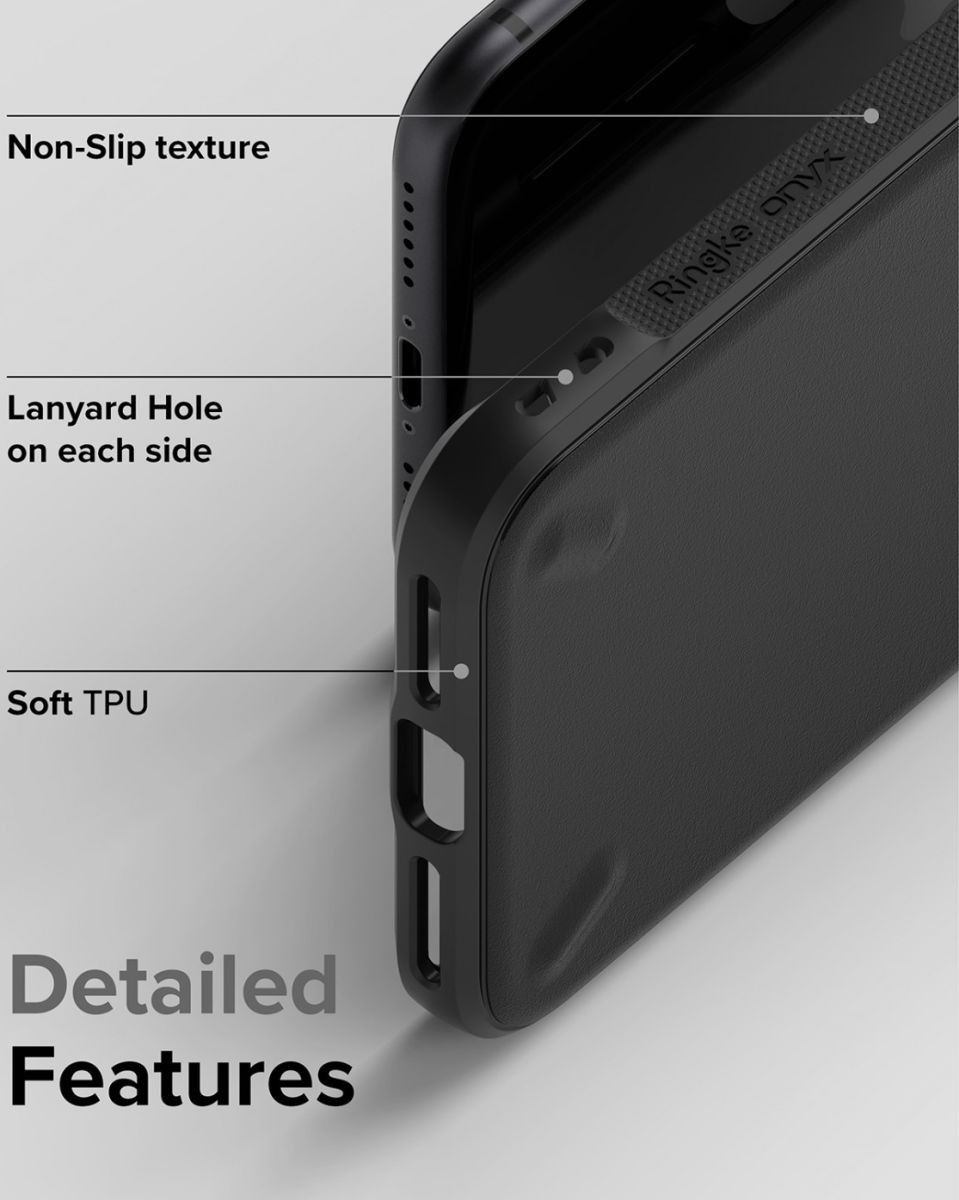 Ringke Onyx iPhone SE (2020/2022) / 8 / 7 Hoesje Flexibel TPU Zwart afbeelding 7