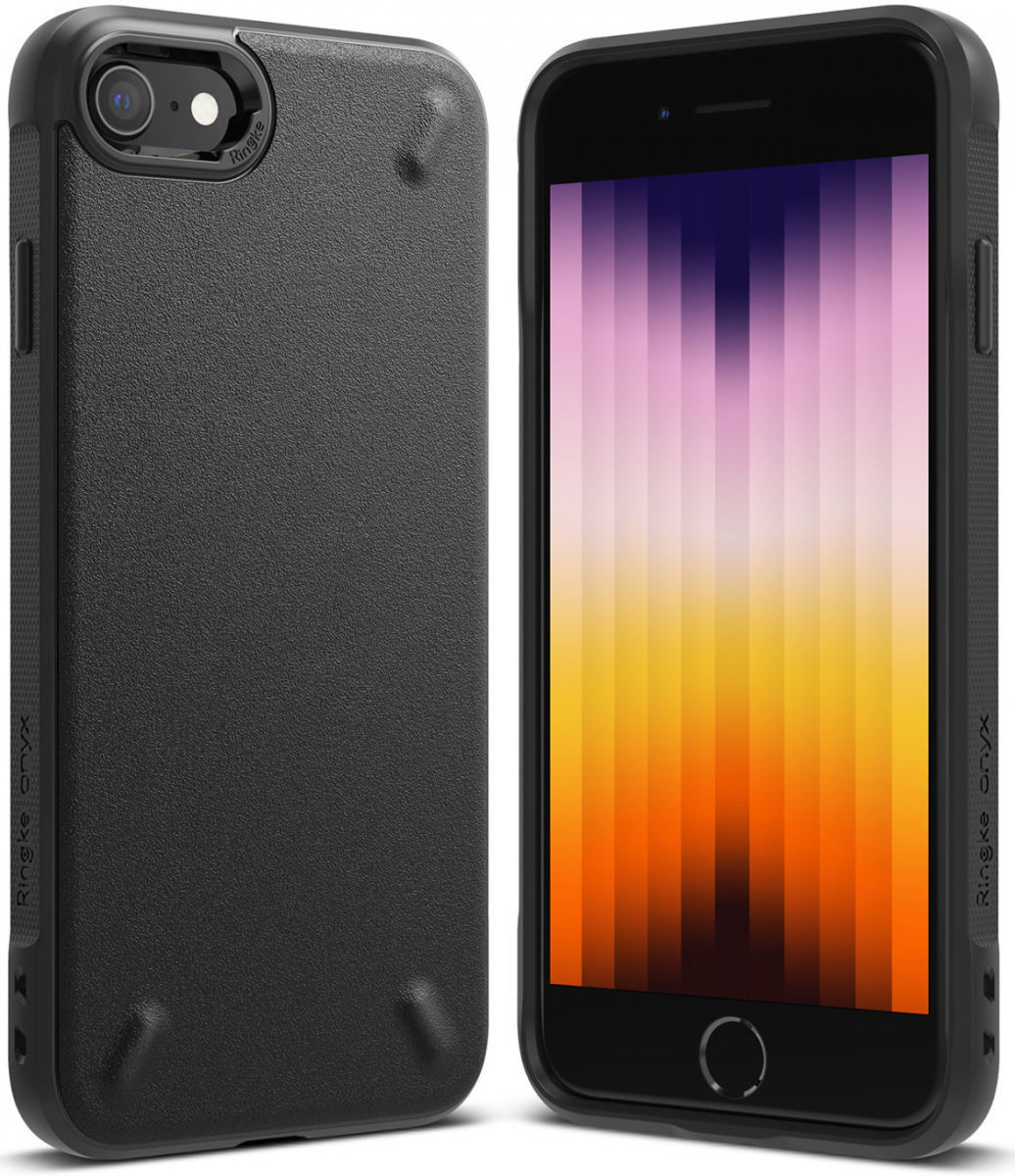 Ringke Onyx iPhone SE (2020/2022) / 8 / 7 Hoesje Flexibel TPU Zwart afbeelding 12