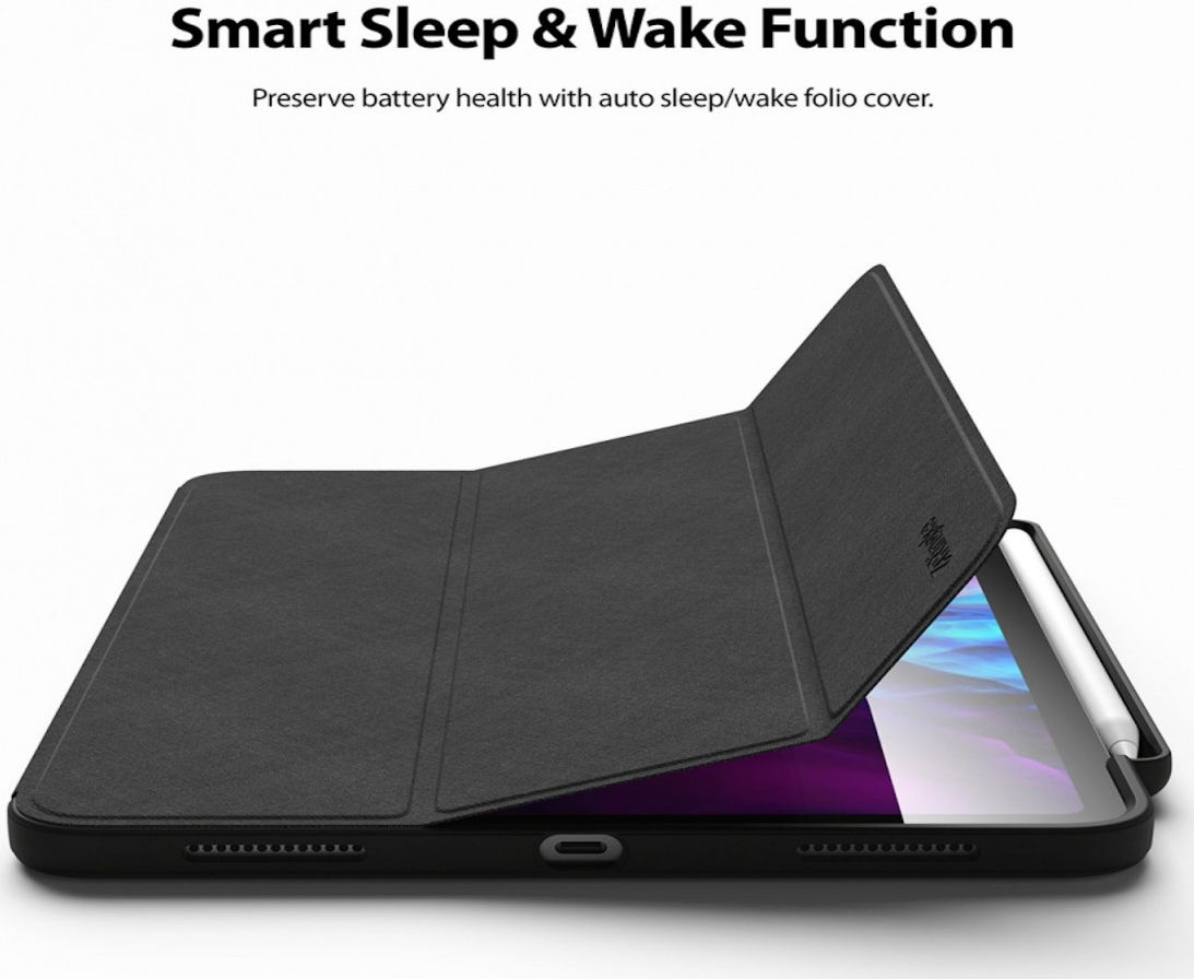 Ringke Smart Case iPad Pro 11 2018/2020/2021/Air (2020) Hoes Zwart afbeelding 4