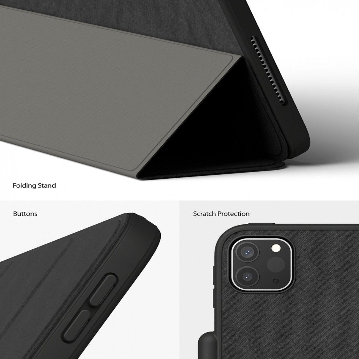Ringke Smart Case iPad Pro 11 2018/2020/2021/Air (2020) Hoes Zwart afbeelding 5