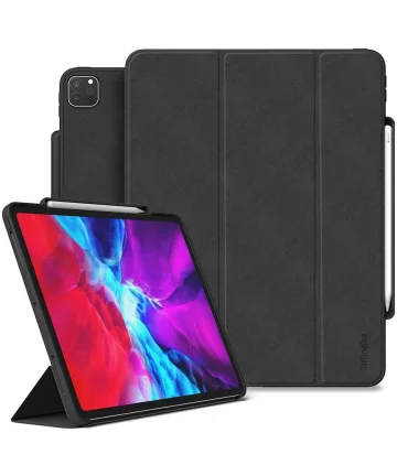 Ringke Smart Case iPad Pro 12.9 2018 / 2020 Hoesje met Standaard Zwart Hoesjes