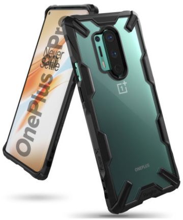 Ringke Fusion X OnePlus 8 Pro Hoesje Zwart Hoesjes