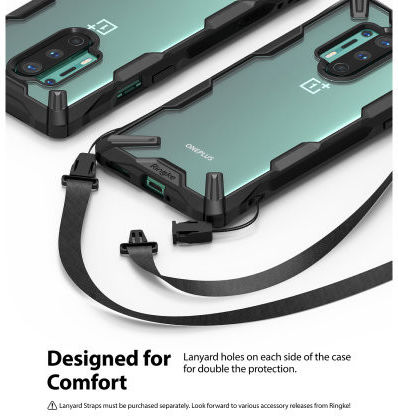 Ringke Fusion X OnePlus 8 Pro Hoesje Zwart afbeelding 5