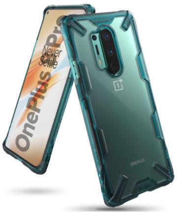 Ringke Fusion X OnePlus 8 Pro Hoesje Groen Hoesjes