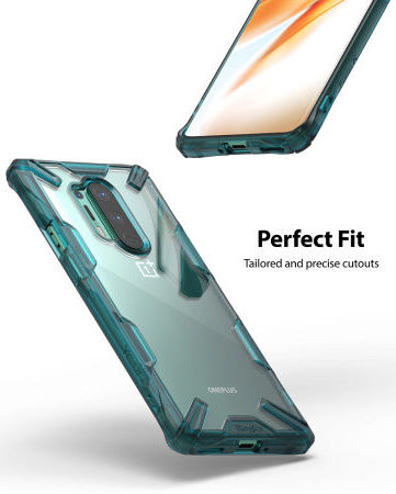 Ringke Fusion X OnePlus 8 Pro Hoesje Groen afbeelding 3