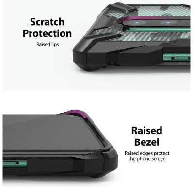 Ringke Fusion X OnePlus 8 Pro Hoesje Camo Zwart afbeelding 5