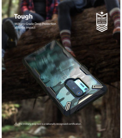 Ringke Fusion X OnePlus 8 Pro Hoesje Camo Zwart afbeelding 7