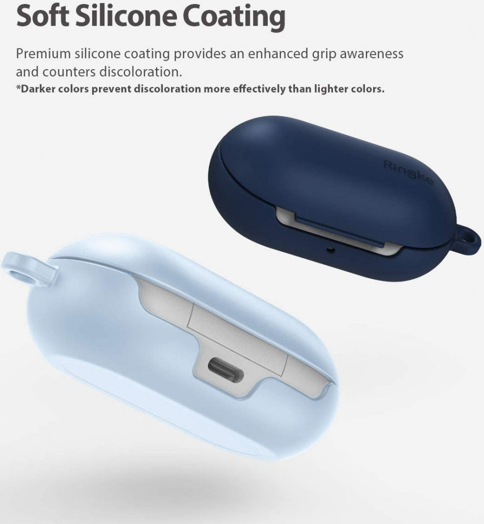 Ringke Samsung Galaxy Buds Stevig TPU Hoesje Blauw afbeelding 3