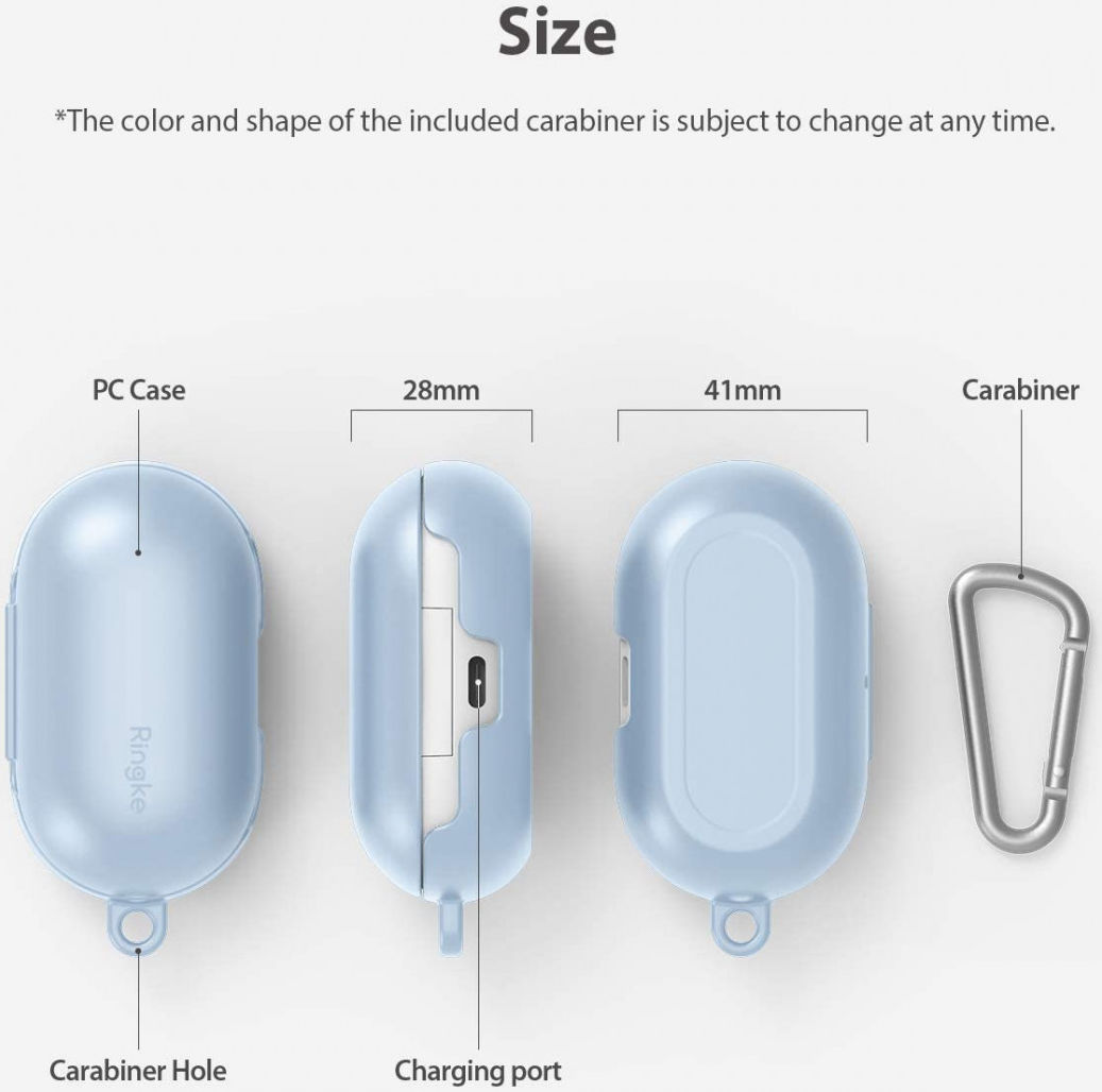 Ringke Samsung Galaxy Buds Stevig TPU Hoesje Blauw afbeelding 9
