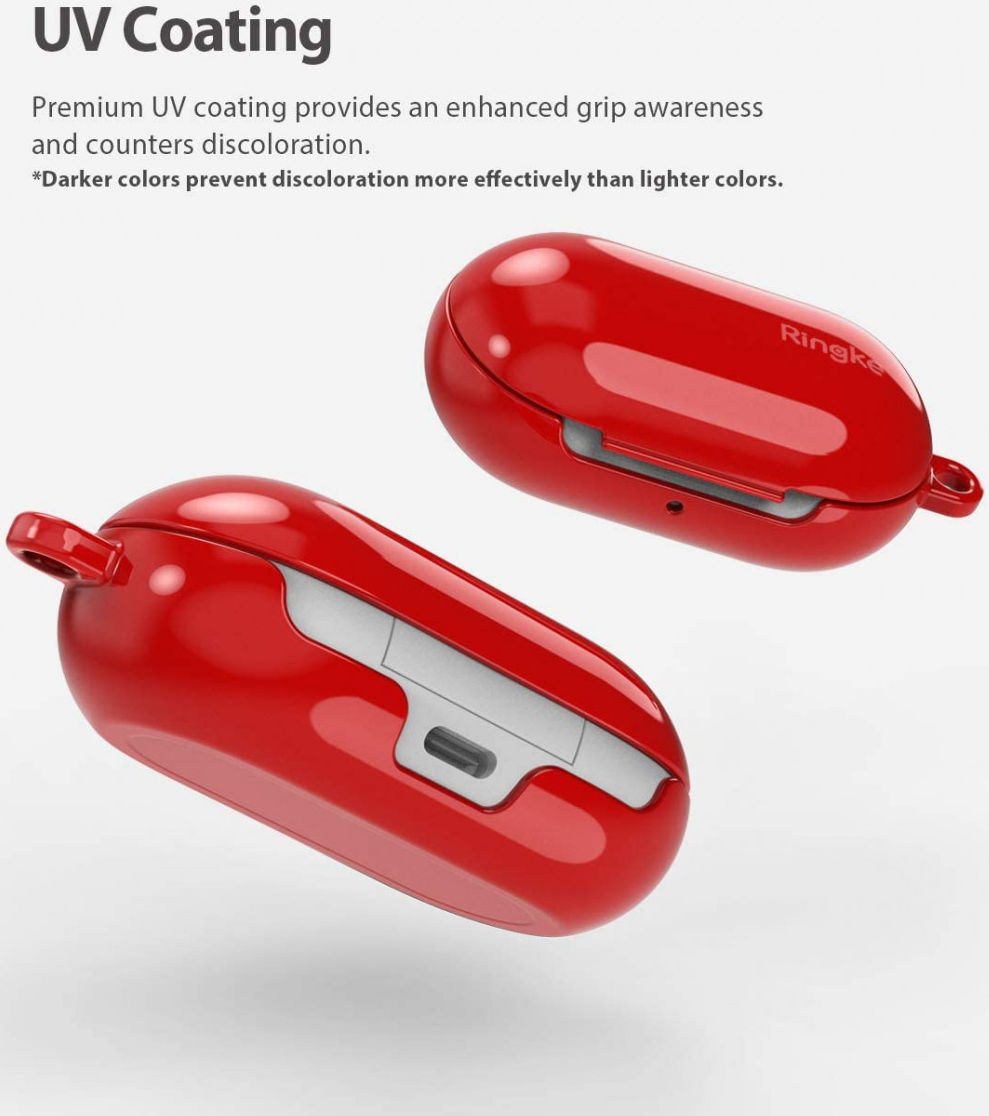 Ringke Samsung Galaxy Buds Stevig TPU Hoesje Rood afbeelding 5