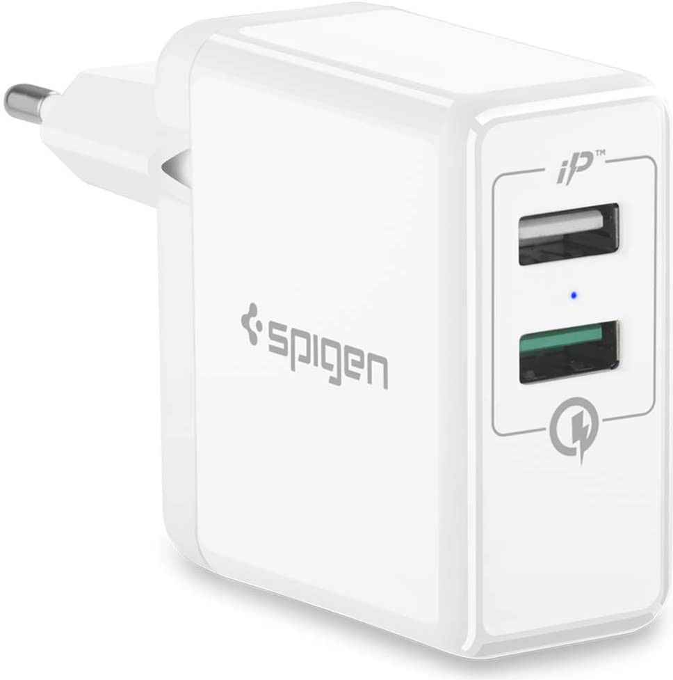 Spigen Essential F207 Quick Charge 3.0 Compacte Oplader 2 Poorten afbeelding 1
