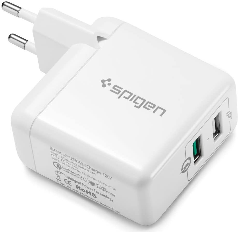 Spigen Essential F207 Quick Charge 3.0 Compacte Oplader 2 Poorten afbeelding 8