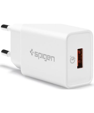 Spigen Essential F111 Quick Charge 3.0 18W USB Lader 2.4A Wit Opladers