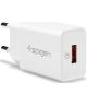 Spigen Essential F111 Quick Charge 3.0 18W USB Lader 2.4A Wit