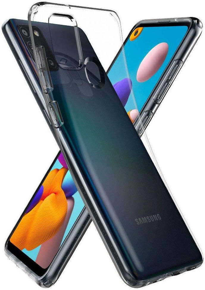 Spigen Liquid Crystal Samsung Galaxy A21s Hoesje Transparant afbeelding 1