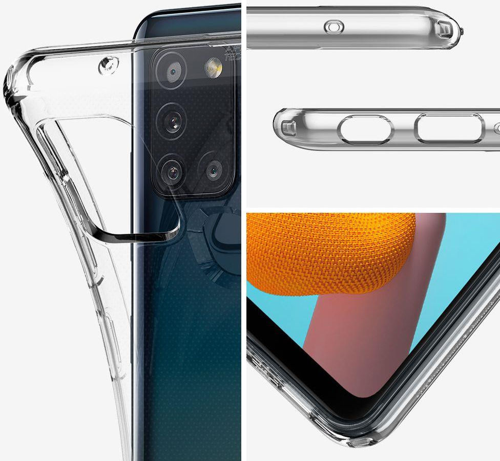 Spigen Liquid Crystal Samsung Galaxy A21s Hoesje Transparant afbeelding 3