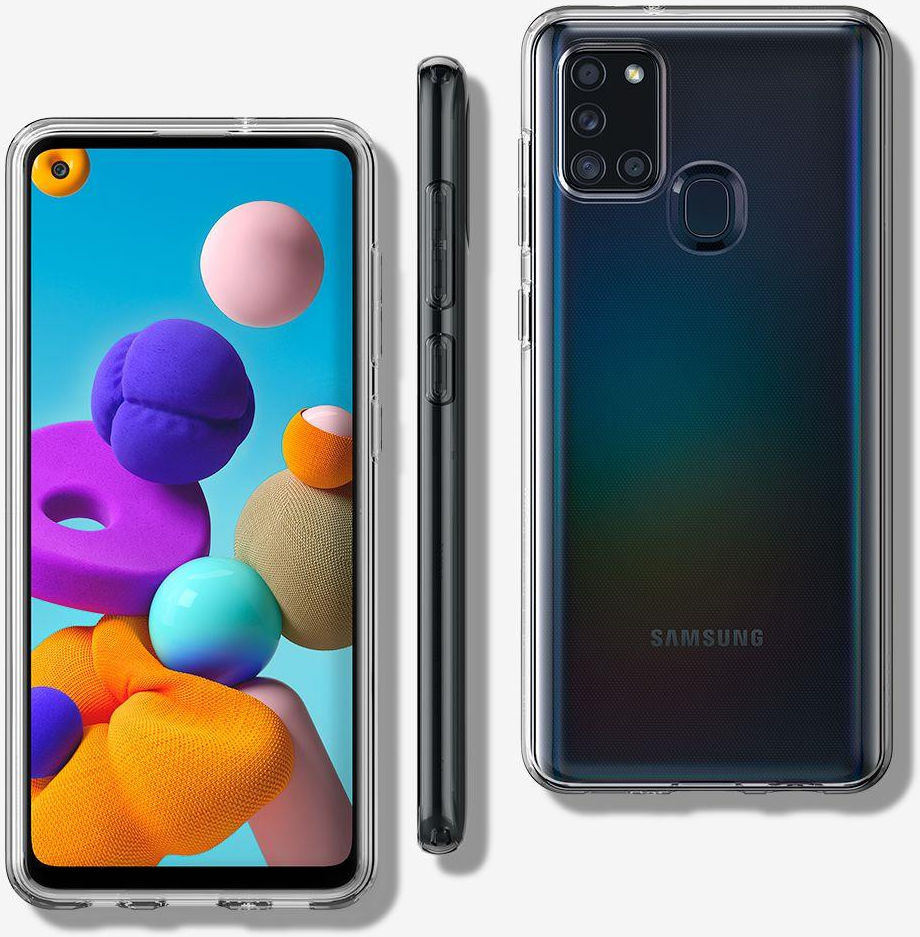 Spigen Liquid Crystal Samsung Galaxy A21s Hoesje Transparant afbeelding 4