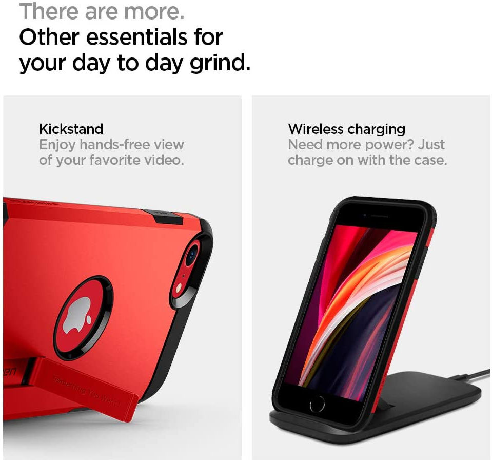 Spigen Tough Armor 2 Apple iPhone SE (2020/2022) Hoesje Rood afbeelding 7