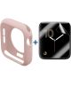 Apple Watch 40MM Hoesje Flexibel TPU met Folie Screenprotector Roze
