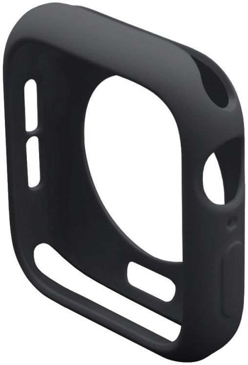 Apple Watch 40MM Hoesje Flexibel TPU met Folie Screenprotector Zwart afbeelding 2