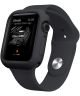 Apple Watch 44MM Hoesje Flexibel TPU met Folie Screenprotector Zwart