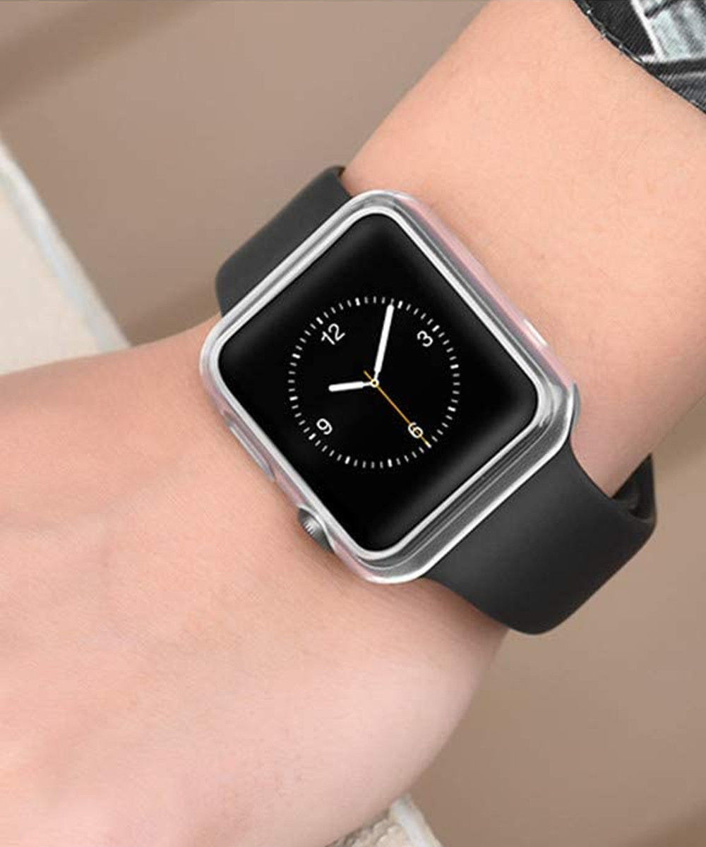 Apple Watch 40MM Hoesje (Flexibel TPU) met Folie Screenprotector - Clear afbeelding 4