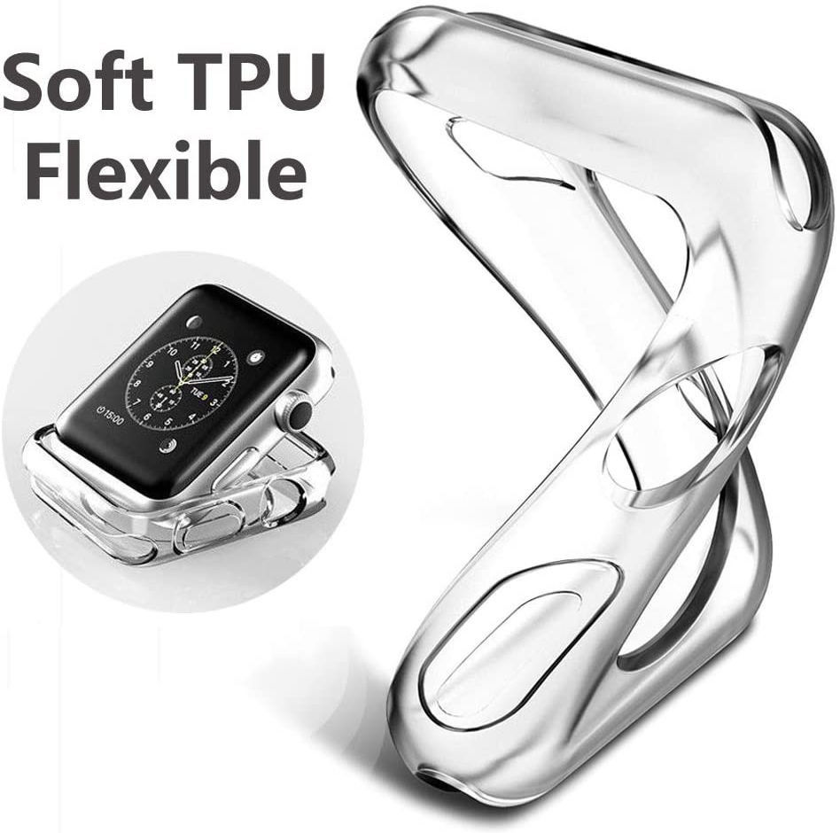 Apple Watch 40MM Hoesje (Flexibel TPU) met Folie Screenprotector - Clear afbeelding 6