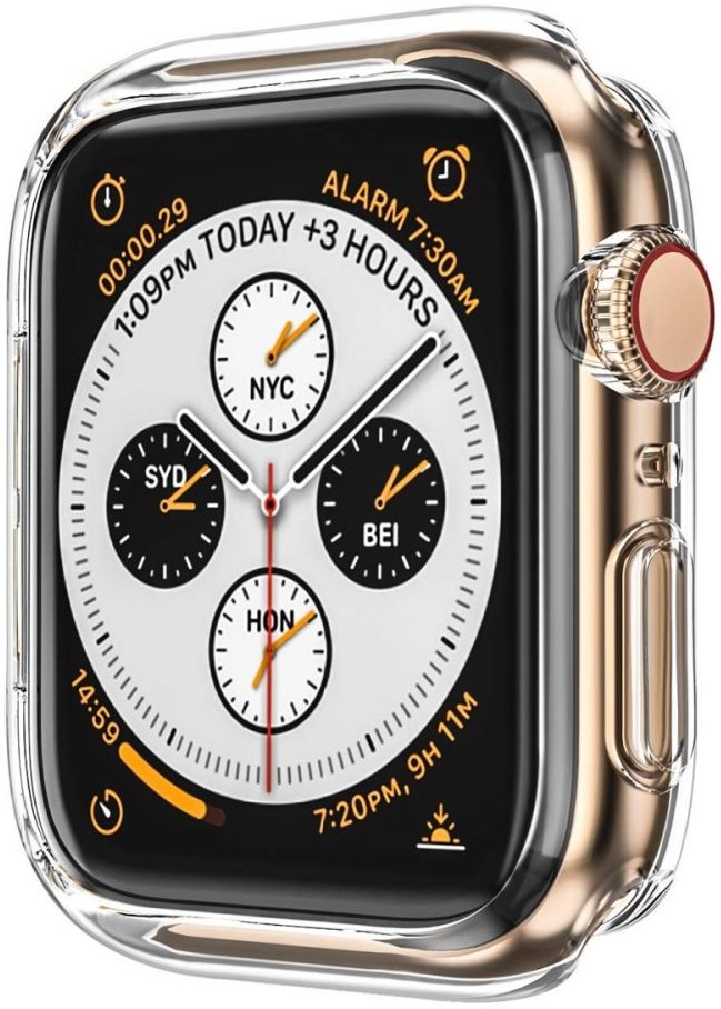 Apple Watch 40MM Hoesje (Flexibel TPU) met Folie Screenprotector - Clear afbeelding 2