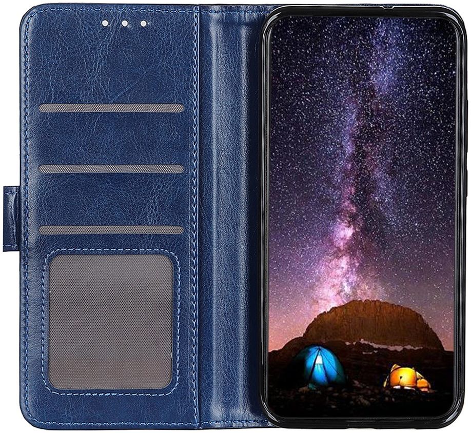 Samsung Galaxy A21s Vintage Portemonnee Hoesje Blauw afbeelding 3
